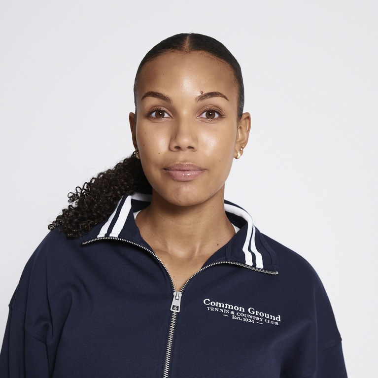 Half zip sweatshirt "Half zip collar jacket"